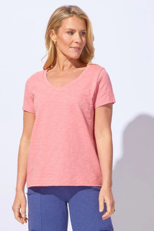 V- Neck Short Sleeve Tee Shirt