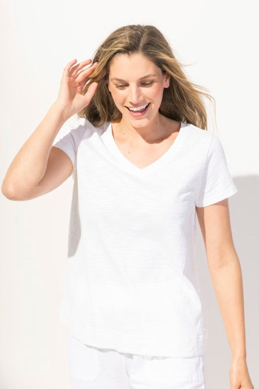 V- Neck Short Sleeve Tee Shirt