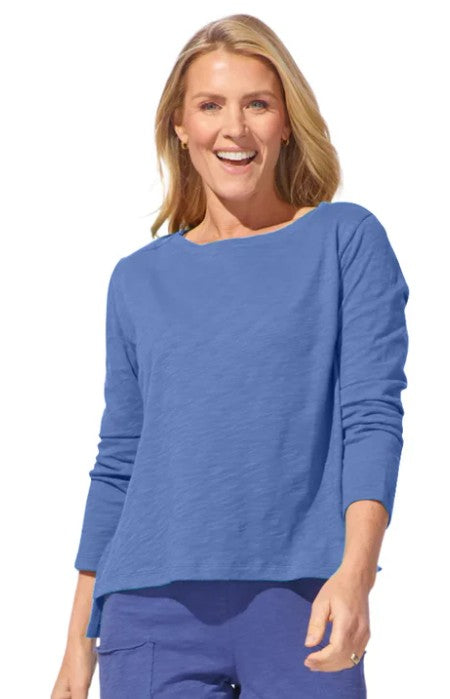 Cotton Slub Boxy Tee Shirt