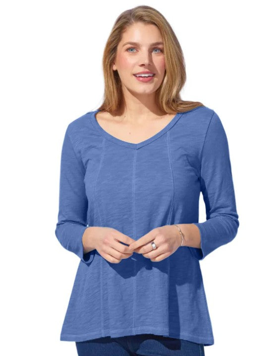 Cotton Slub Freedom V-Neck
