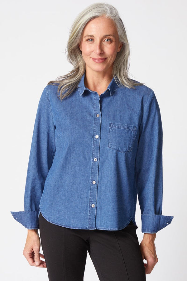 Perfect Travel Denim Shirt
