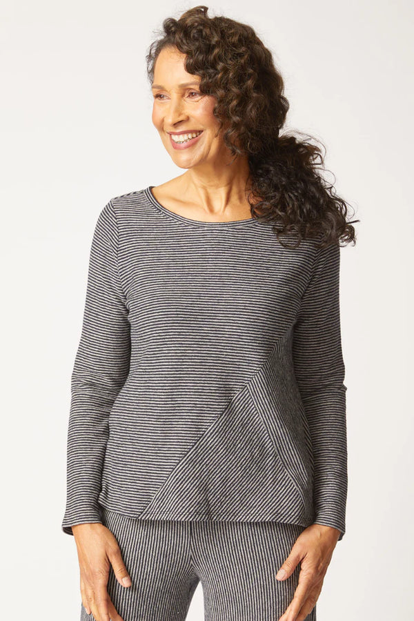 Huntington Top Black Stripe